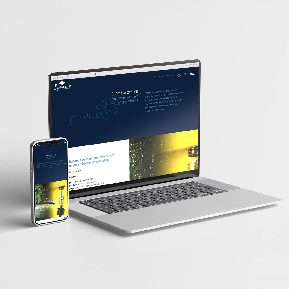 Le site esaris.fr intègre l'offre de connecteurs et raccords arrière
